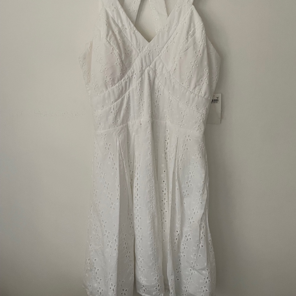 White Sundress with Built in Cups